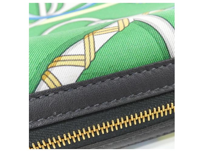 Hermès Pochette Hermes Panoplie Equestre Sursoy To Go Verde chiaro Blu chiaro - vista 3