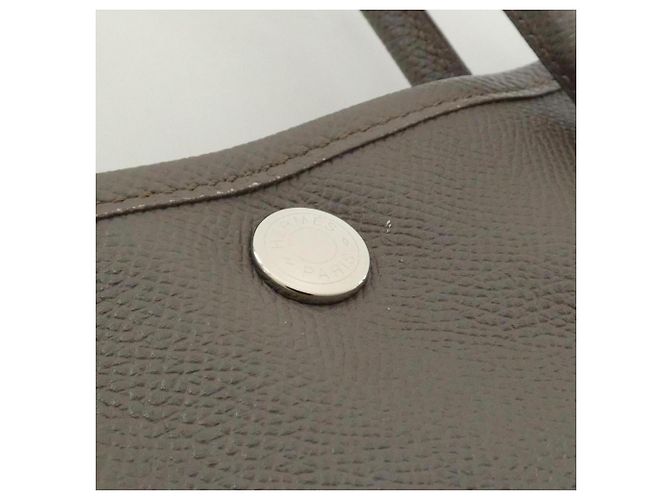 Hermès Borsa Hermes Garden Party 30cm Marrone Grigio - vista 5