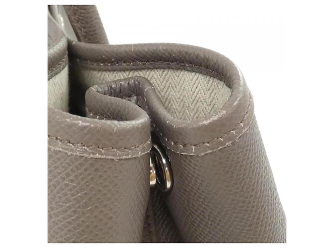 Hermès Borsa Hermes Garden Party 30cm Marrone Grigio - vista 6