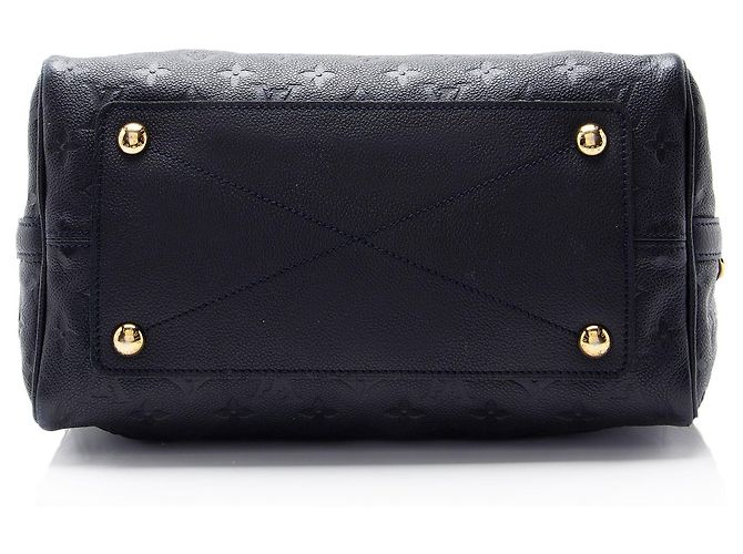 Louis Vuitton Monogram Empreinte Speedy Bandouliere 30 Satchel Blau - vista 4