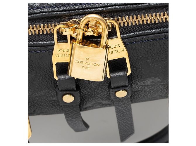 Louis Vuitton Monogram Empreinte Speedy Bandouliere 30 Satchel Blau - vista 8