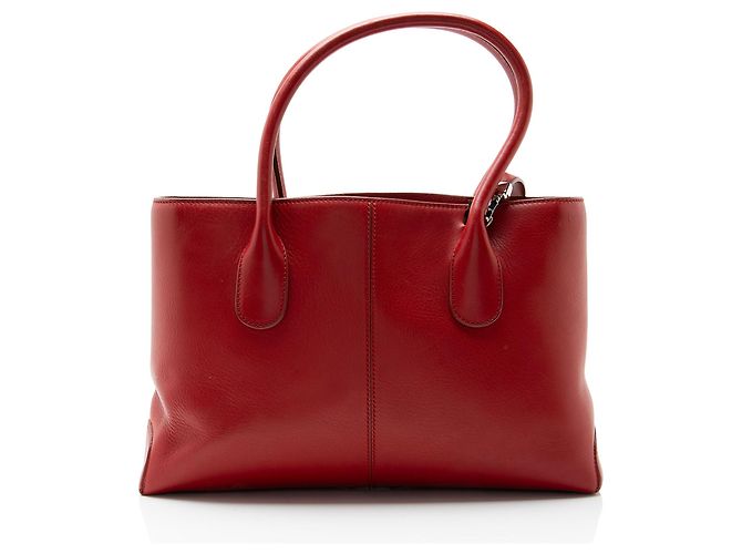 Tod's D-Styling kleiner Tote aus glattem Leder Rot - Ansicht 3