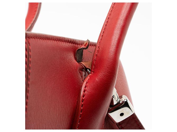 Tod's D-Styling kleiner Tote aus glattem Leder Rot - Ansicht 9