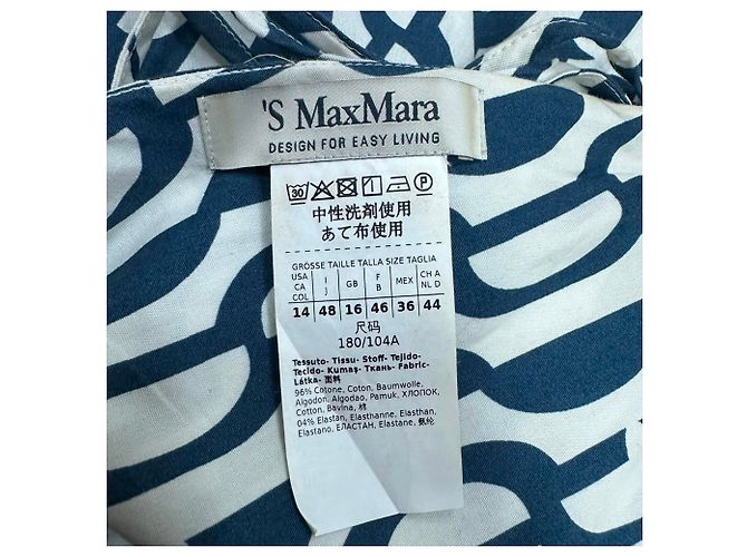 Abito midi Max Mara con stampa geometrica in cotone multicolore - vista 5