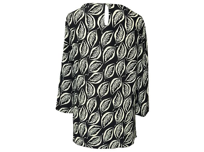 Abito Etro con stampa a foglie in seta multicolore - vista 3