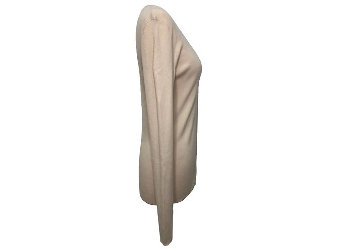 Cardigan Max Mara con scollo a V in lana beige - vista 2