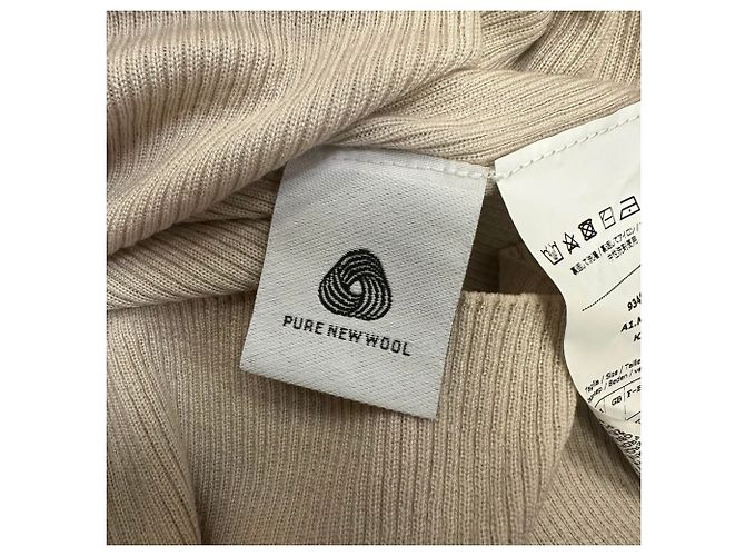 Cardigan Max Mara con scollo a V in lana beige - vista 5