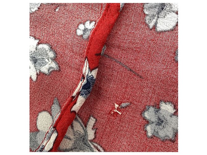 Rouje Wickel-Midikleid mit Blumenprint aus roter Viskose - Ansicht 7