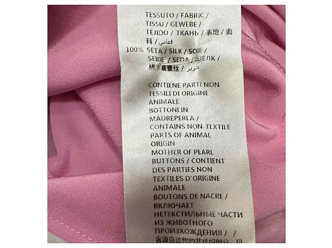 Stella Mc Cartney Camicia Henley in seta rosa Stella McCartney Marrone - vista 5