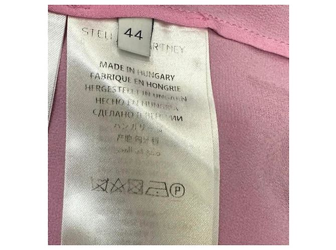 Stella Mc Cartney Camicia Henley in seta rosa Stella McCartney Marrone - vista 6
