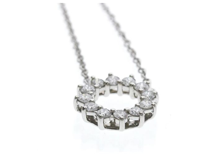 Pendente Open Circle Tiffany & Co. in platino con diamanti Mini Argento - vista 5