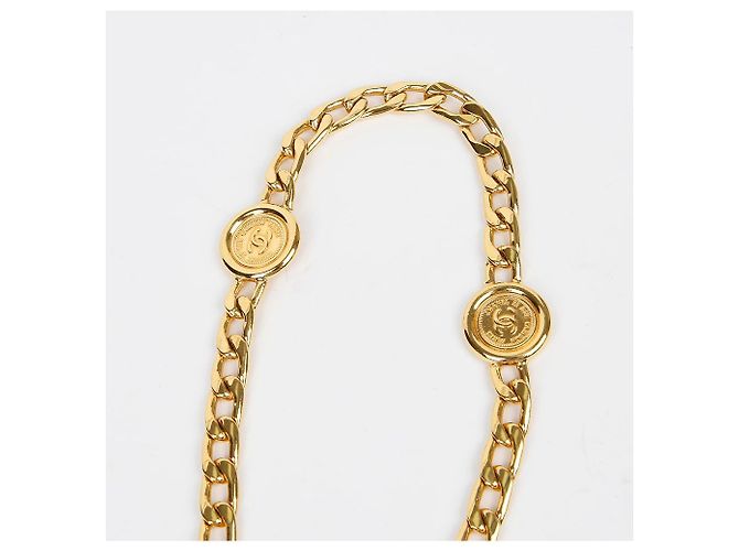 Cintura Chanel CC Logo Coin Oro D'oro Metallico - vista 3