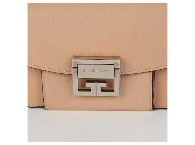Givenchy GV3 Mini borsa a tracolla beige in pelle Marrone - vista 3