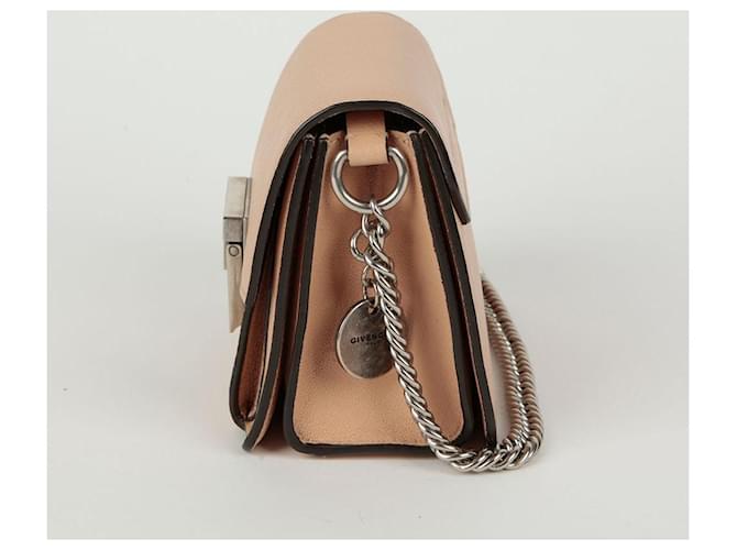 Givenchy GV3 Mini borsa a tracolla beige in pelle Marrone - vista 5