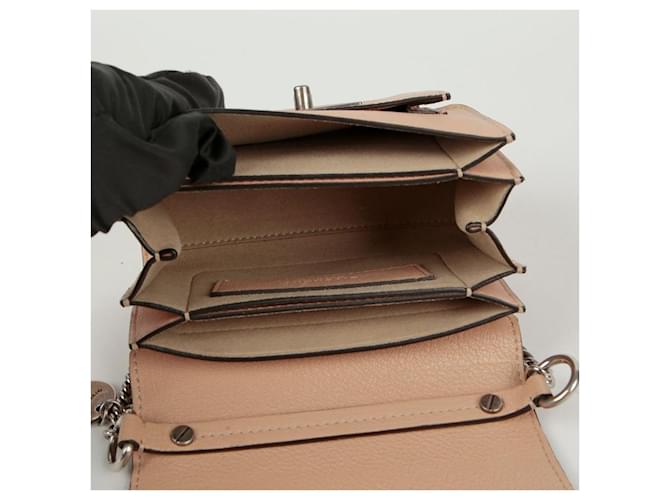 Givenchy GV3 Mini borsa a tracolla beige in pelle Marrone - vista 8