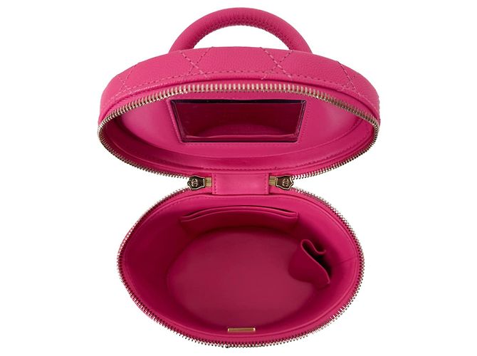 Chanel Top Handle Coco in pelle di vitello caviar Vanity Crossbody Rosa - vista 7