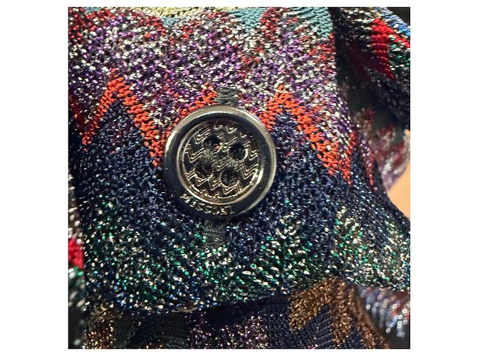 Missoni Strickhemd mit Zickzack-Muster in Multicolor Viscose Mehrfarben - Ansicht 5