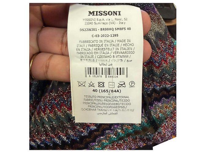Missoni Strickhemd mit Zickzack-Muster in Multicolor Viscose Mehrfarben - Ansicht 6