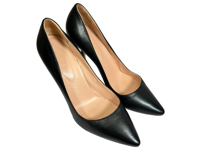 Décolleté Godiva di Sergio Rossi in pelle nera Nero - vista 6
