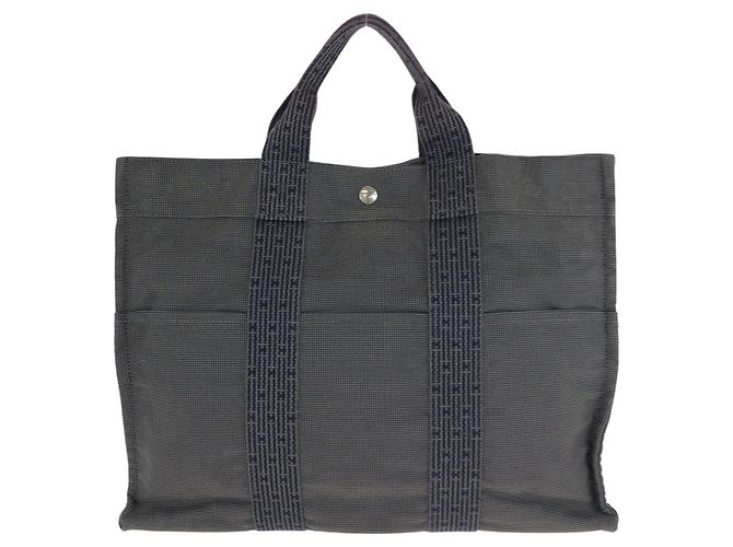 Hermès Hermes Herline MM Tote Bag Grau - Ansicht 2