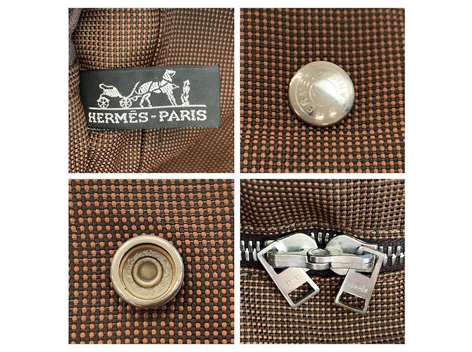 Hermès Borsa Tote Hermes Herline marrone - vista 3