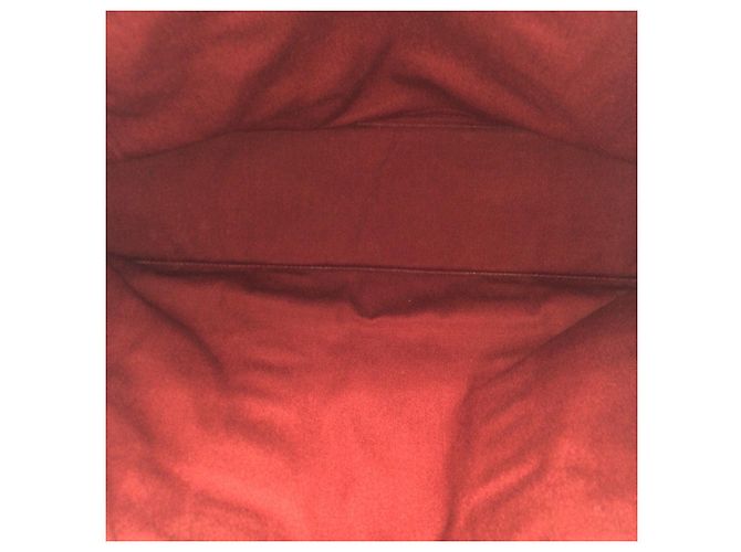 Hermès Borsa Tote Hermes Canvas Fourre-Tout MM Rosso - vista 9