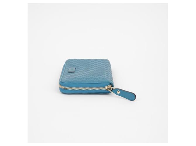 Gucci Portafoglio lungo Microshima Blu - vista 5