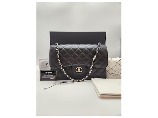 Chanel Classic Large Caviar Black Condition Nero - vista 2