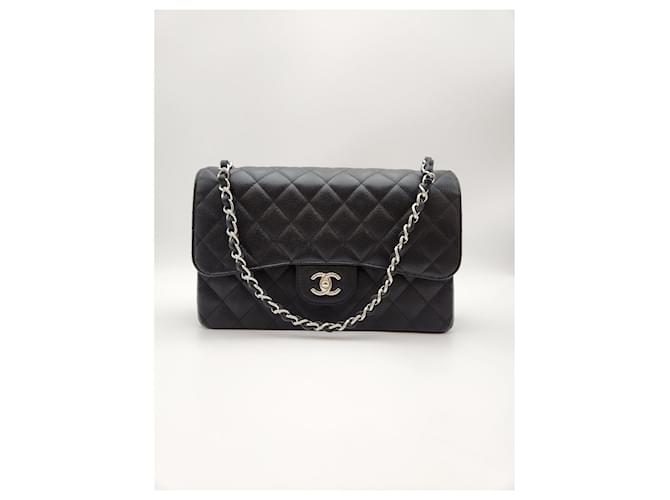 Chanel Classic Large Caviar Black Condition Nero - vista 6