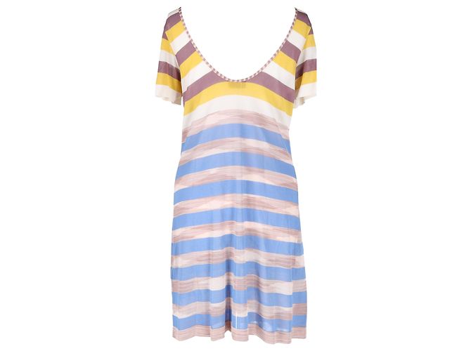 Mini abito a righe Missoni Mare in viscosa multicolore - vista 4