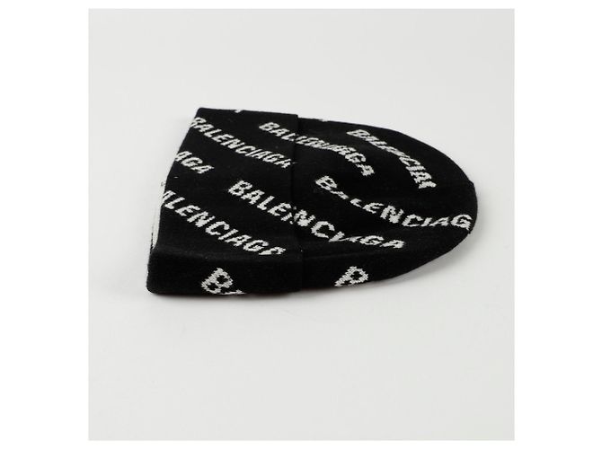 Berretto Balenciaga Allover Logo Nero - vista 6