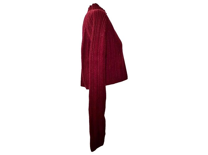 Suéter de cuello redondo Maje en acrílico rojo Roja - vista 2