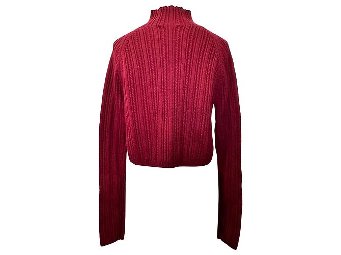 Suéter de cuello redondo Maje en acrílico rojo Roja - vista 3