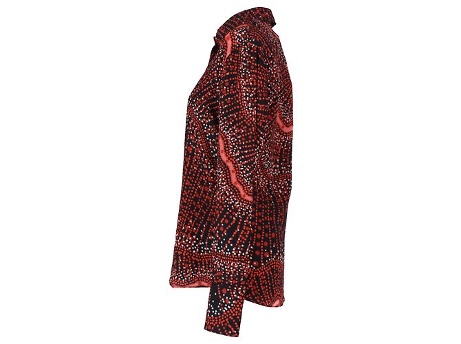 Camicia stampata Chika di Altuzarra in seta multicolore - vista 3