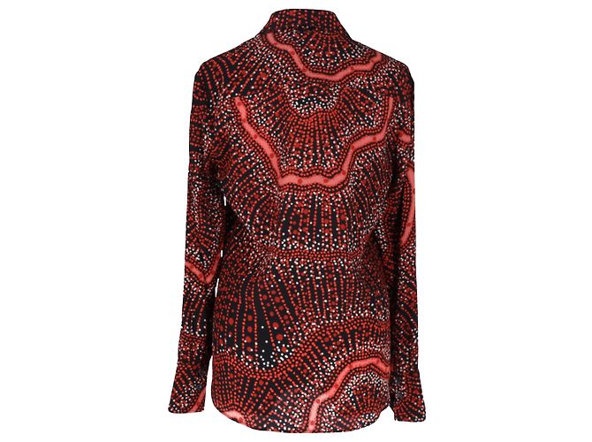 Camicia stampata Chika di Altuzarra in seta multicolore - vista 4