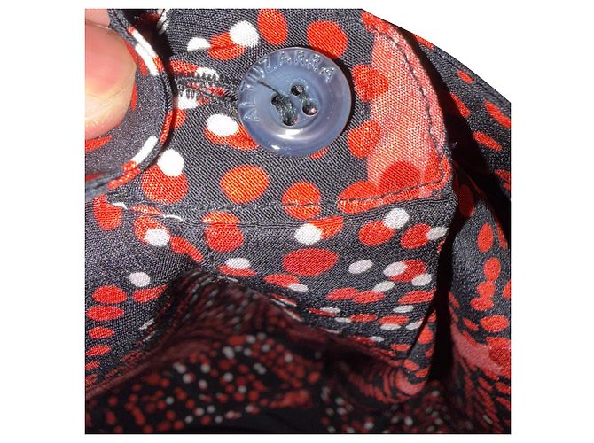 Camicia stampata Chika di Altuzarra in seta multicolore - vista 7