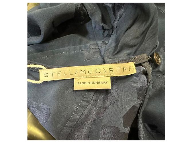 Stella Mc Cartney Blusa de seda azul con jacquard de caballos Stella McCartney - vista 6