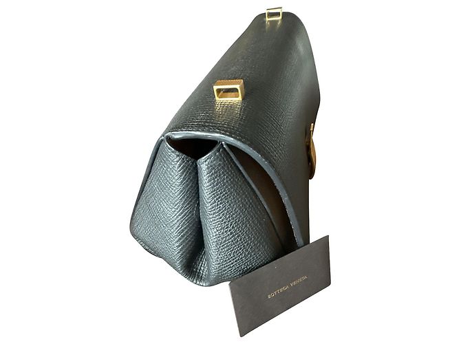 Borsa The Angle di Bottega Veneta in pelle di vitello nera Nero - vista 2