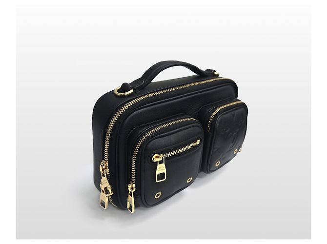 Louis Vuitton Borsa a tracolla utility in pelle di vitello con tasche multiple Nero - vista 5