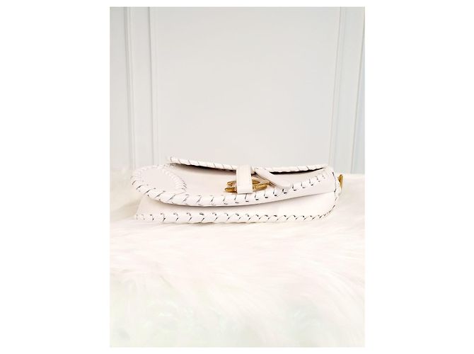 Dior Borsa Saddle White Stitch - vista 6