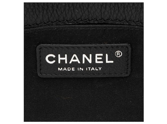 Borsa Chanel Lambskin Reverso Medium Boy Nero - vista 8