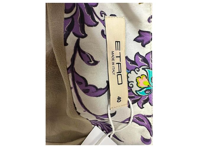 Abito stampato Etro in seta multicolore - vista 4