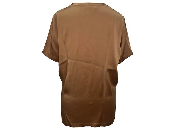 Max Mara Rebecca Jersey T-Shirt in Braun Viscose - Ansicht 3