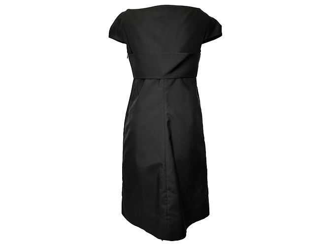 Abito midi Jil Sander in seta nera Nero - vista 3