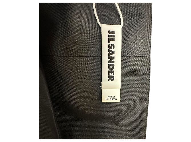 Abito midi Jil Sander in seta nera Nero - vista 4