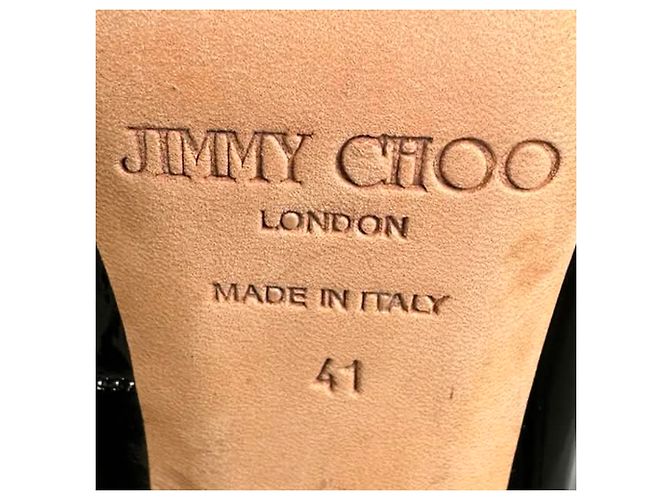Décolleté Jimmy Choo in vernice nera Nero - vista 11