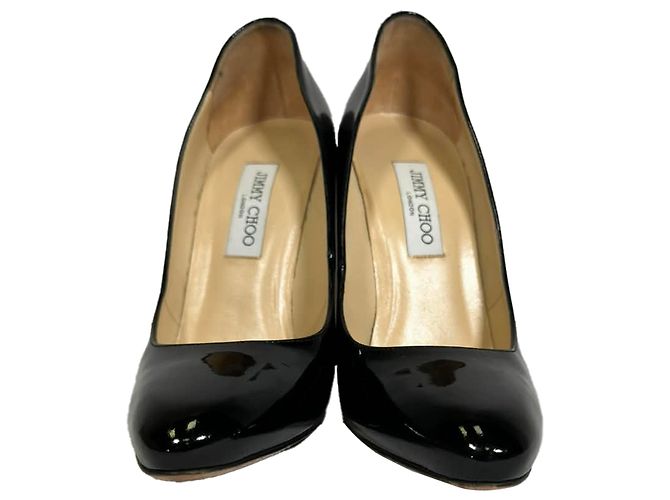 Décolleté Jimmy Choo in vernice nera Nero - vista 2