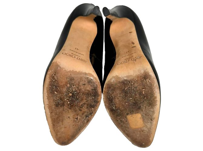 Décolleté Jimmy Choo in vernice nera Nero - vista 7