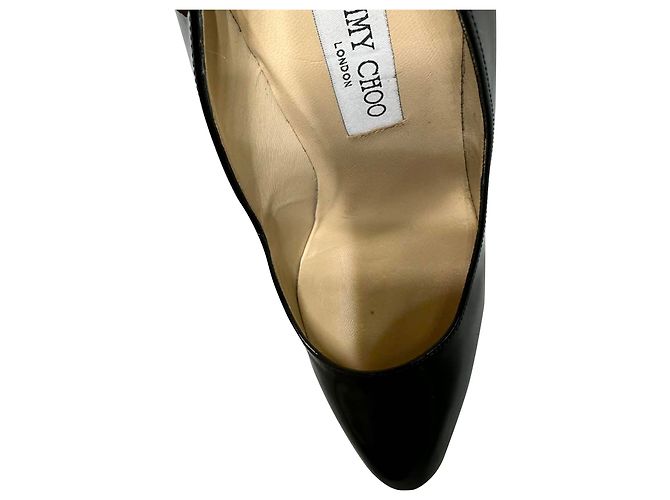 Décolleté Jimmy Choo in vernice nera Nero - vista 9