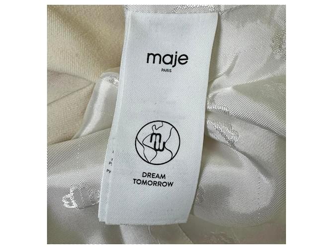 Blazer Maje Suit en Ivory Polyester Blanco Crudo - vista 5